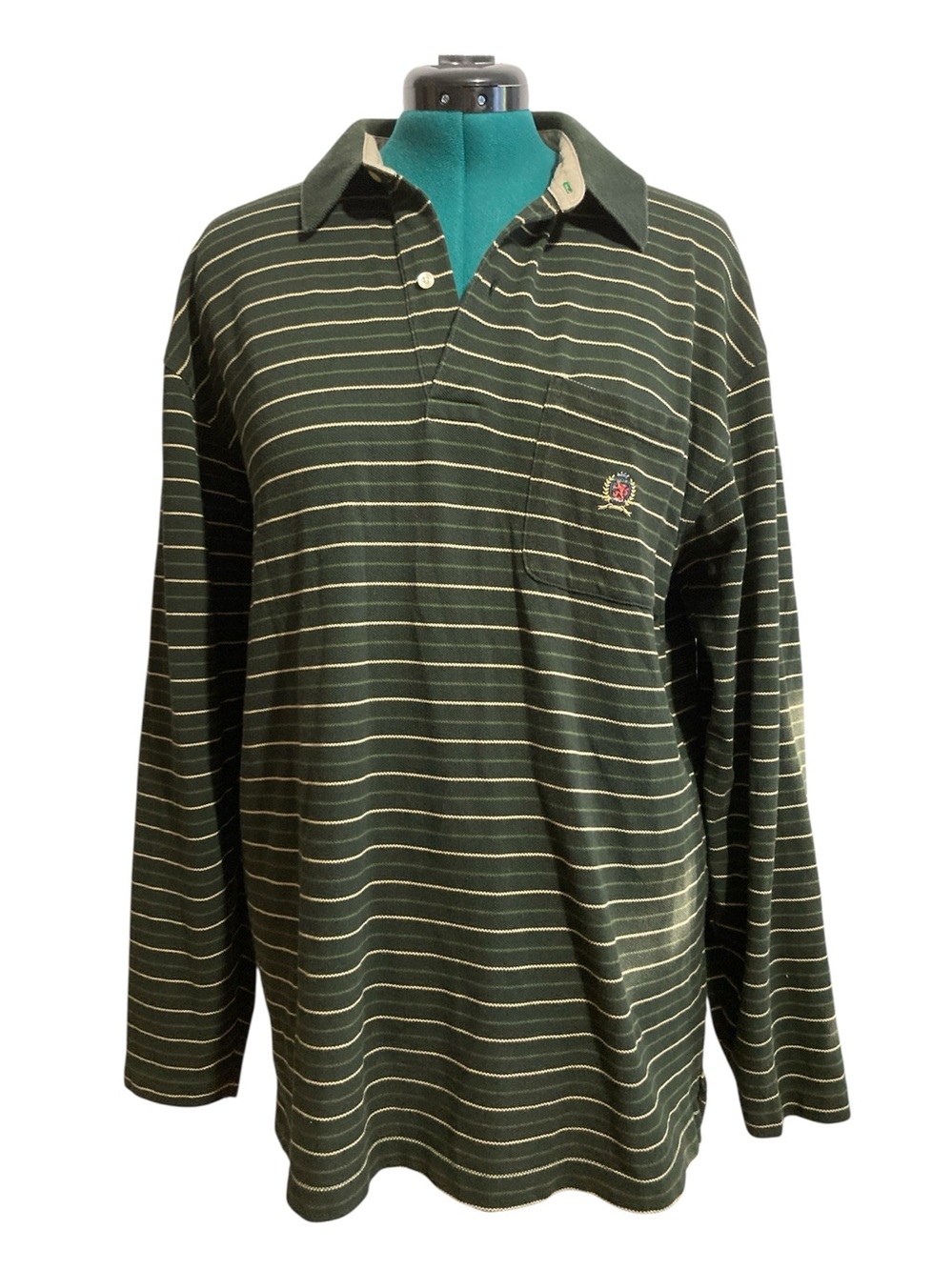 Tommy Hilfiger 100% Cotton Striped Polo Shirt